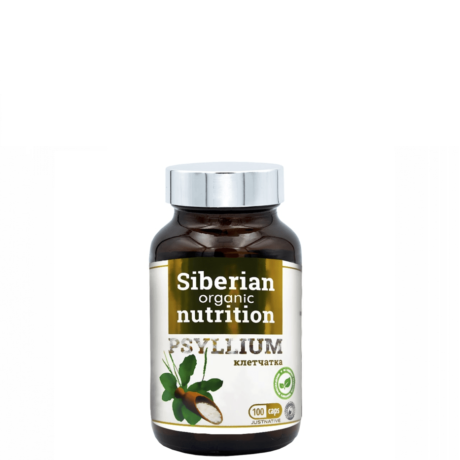 Псиллиум (Psullium), источник клетчатки, Siberian Organic Nutrition, 100 кап.