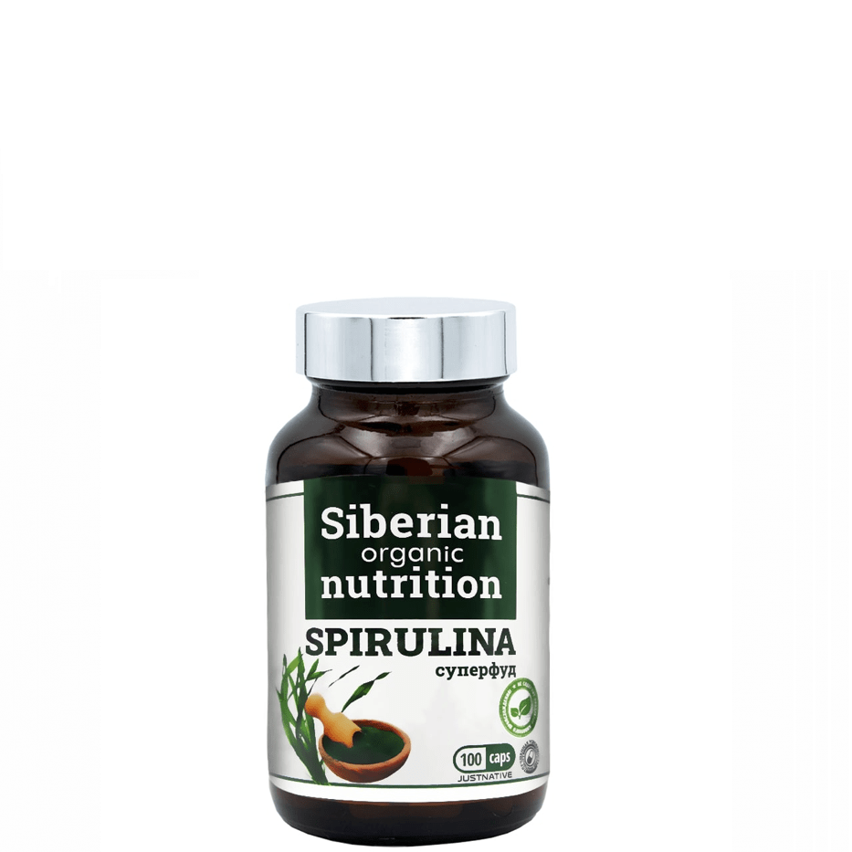 Спирулина, суперфуд, Siberian Organic Nutrition, 100 кап.