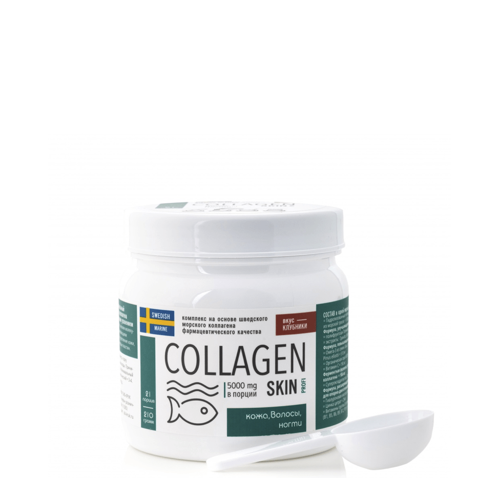 Коллагеновый комплекс ПРОФИ КОЖА (PROFI SKIN) для питания и укрепления кожи, волос и ногтей, Сиб-Крук, 210 гр.