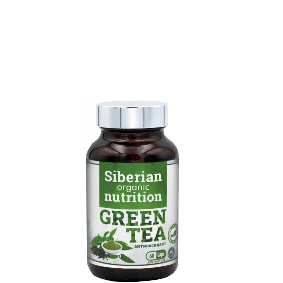 Экстракт зеленого чая, антиоксидант, Siberian Organic Nutrition, 60 кап.