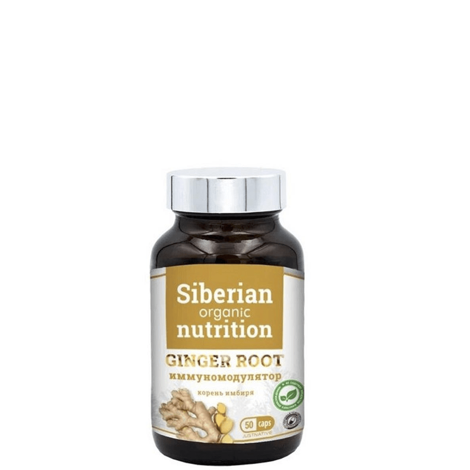 Экстракт корня имбиря, иммуномодулятор, Siberian Organic Nutrition, 50 кап.