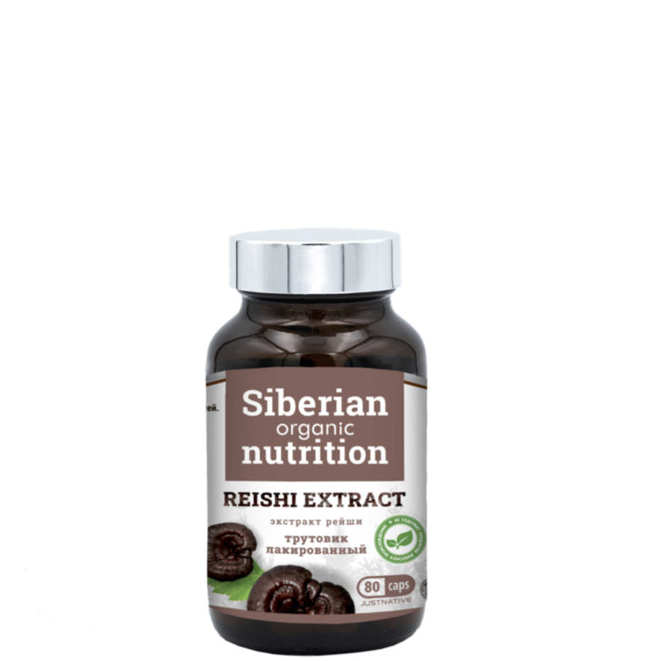 Экстракт Рейши, Siberian Organic Nutrition, 80 кап.