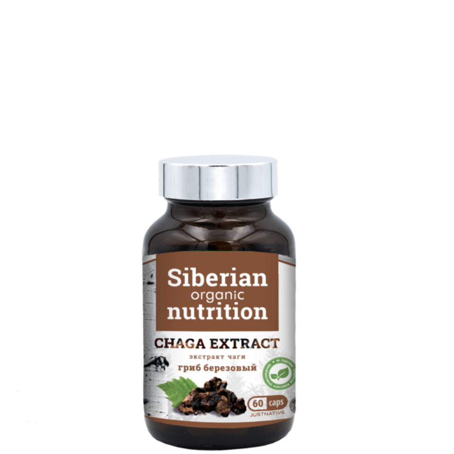 Экстракт Чаги, Siberian Organic Nutrition, 60 кап.