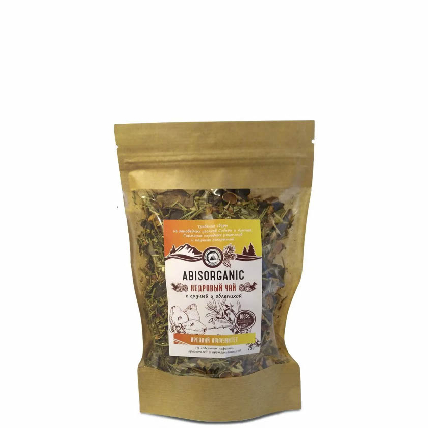 Кедровый чай с грушей и облепихой, Абис 75 гр.