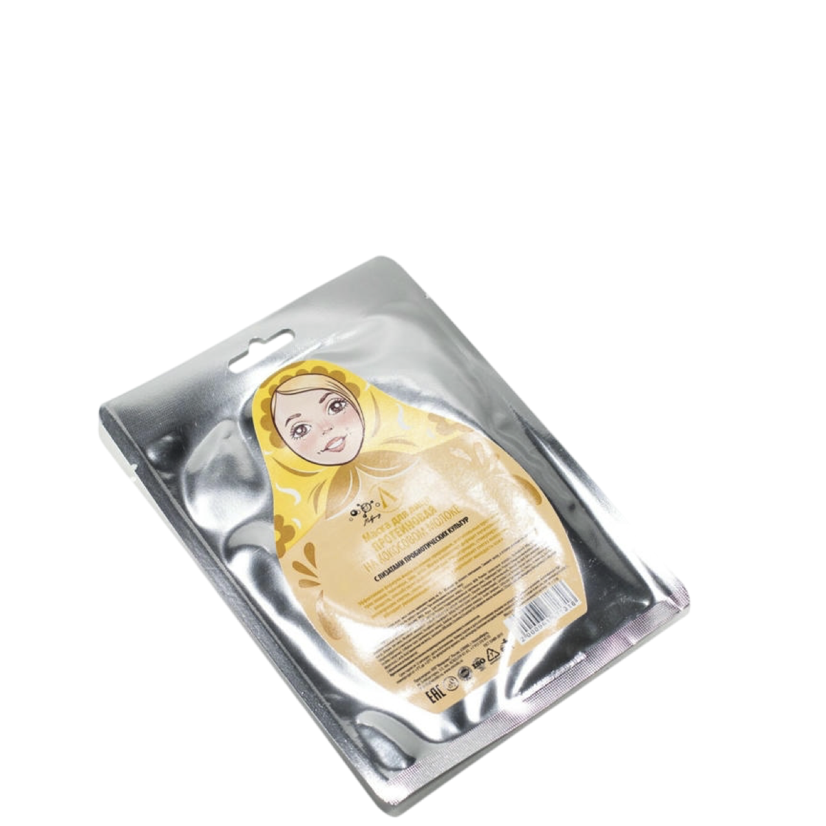 Маска для лица тканевая "Протеиновая на кокосовом молоке", Микролиз, 20 гр.