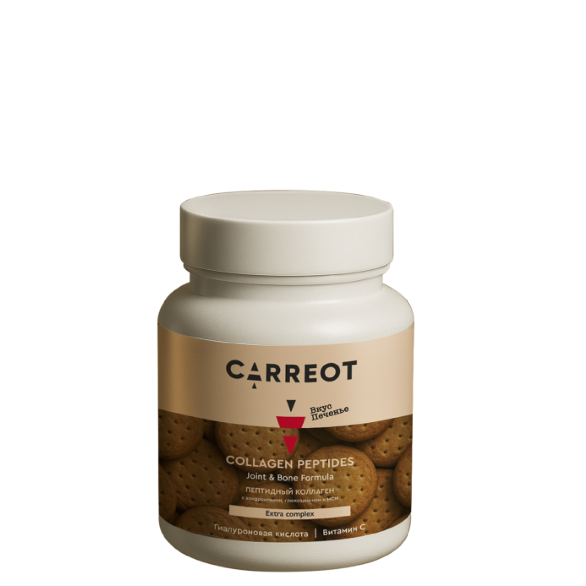 Пептидный коллаген с хондроитином, глюкозамином и мсм со вкусом «печенье», Родники Сибири, 190 гр.