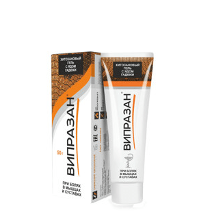 ВИПРАЗАН хитозановый гель с ядом гадюки, 50 г