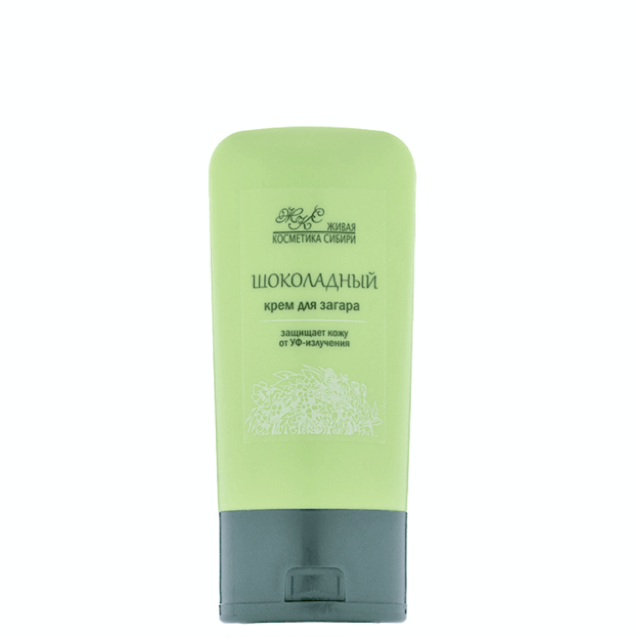"Шоколадный" крем для загара, Живая косметика Сибири, 80 г