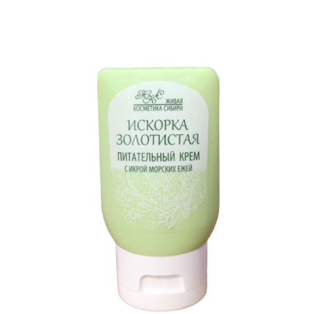 "Искорка золотистая" питательный марикрем-маска для сухой и нормальной кожи 20+, Живая косметика Сибири, 50 г