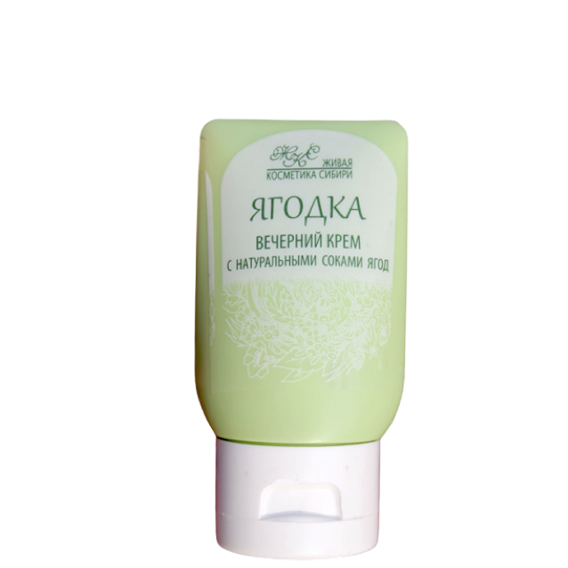 "Ягодка" вечерний витаминизирующий крем 20+, Живая косметика Сибири, 50 г