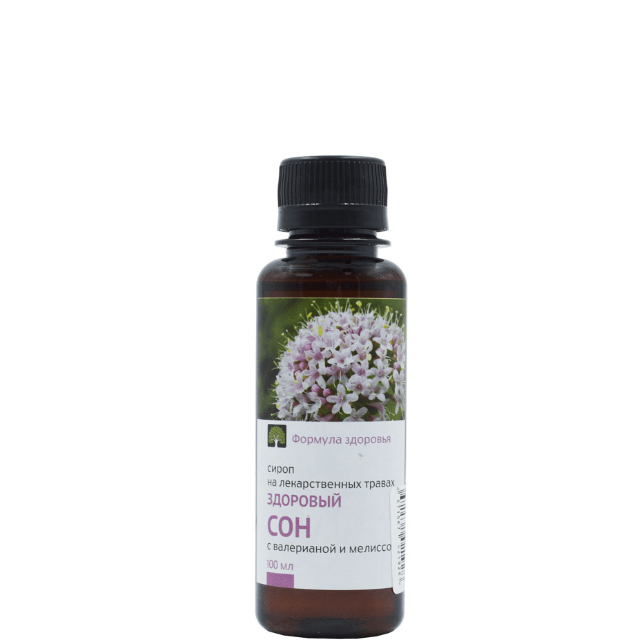 Сироп Здоровый сон (с валерианой и мелиссой), Формула здоровья, 100 мл