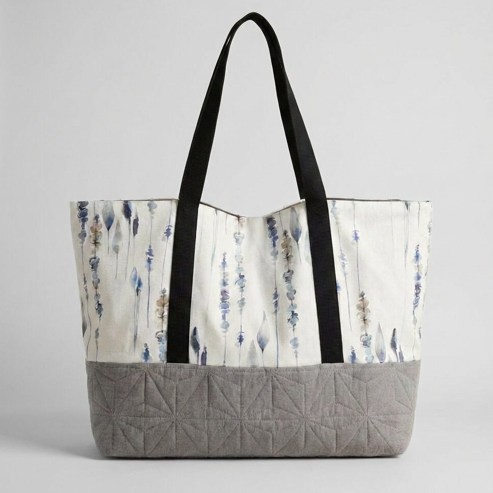 Сумка пляжная "Лавандовый Бриз"