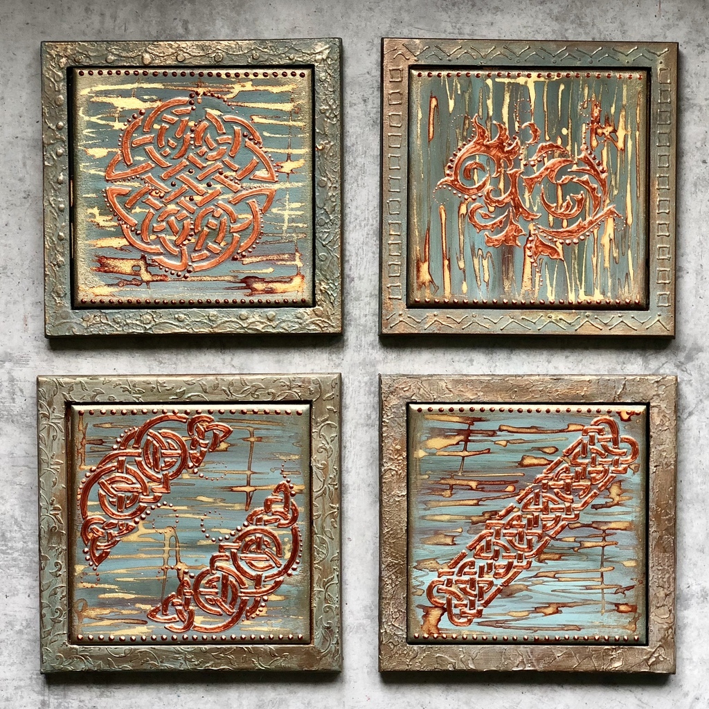 Панно Сopper rain