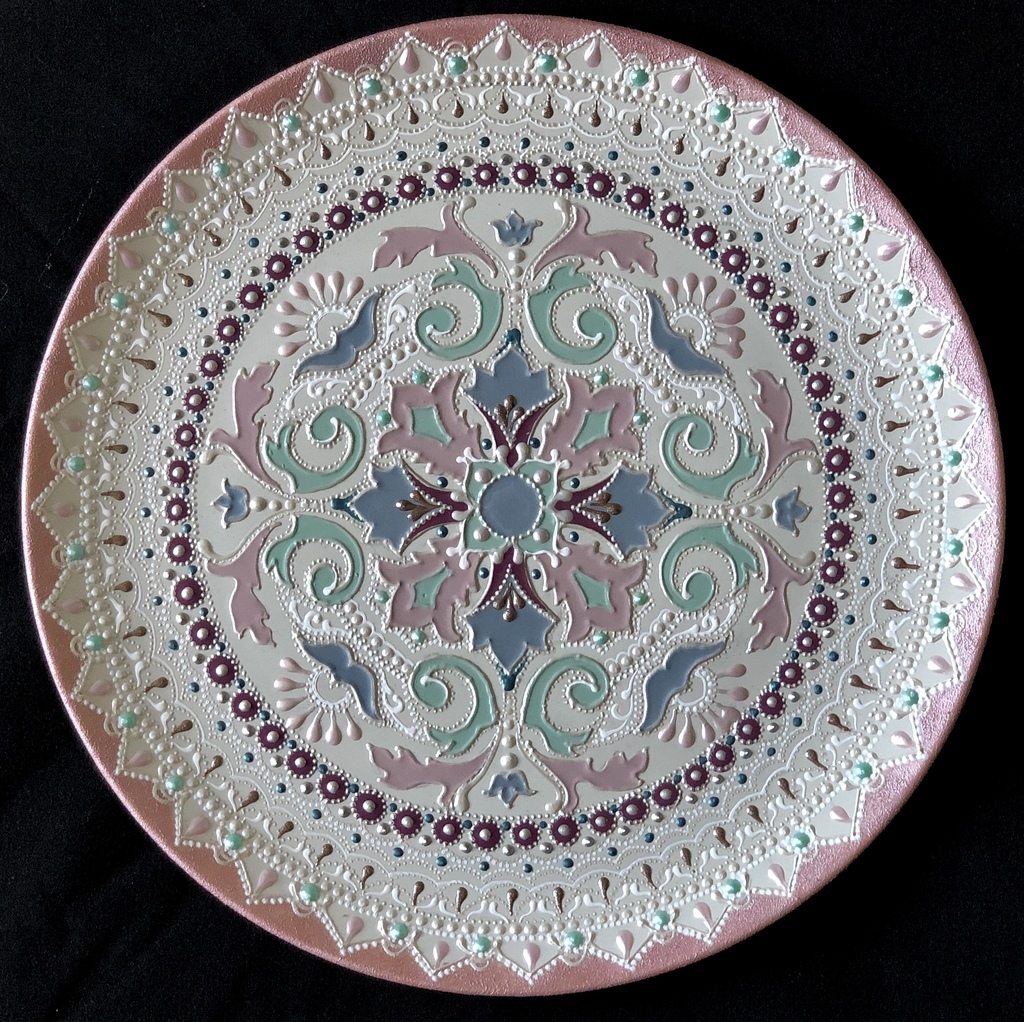 Тарелка декоративная Розовый сон