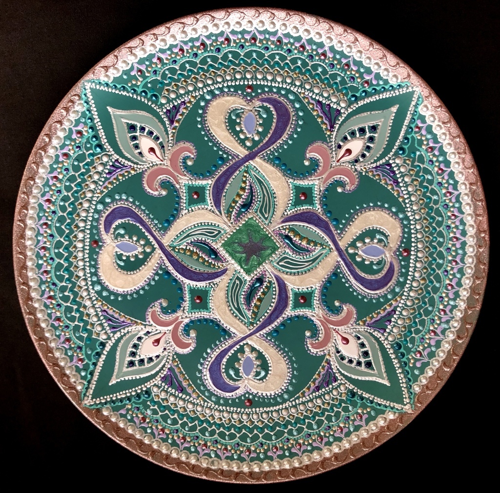 Тарелка декоративная Розовый сон