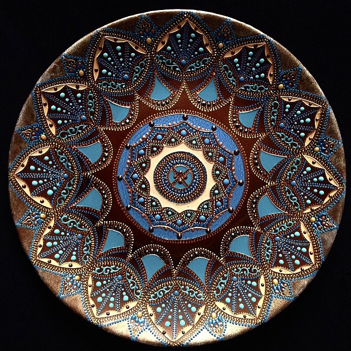 Тарелка декоративная Bronze sky