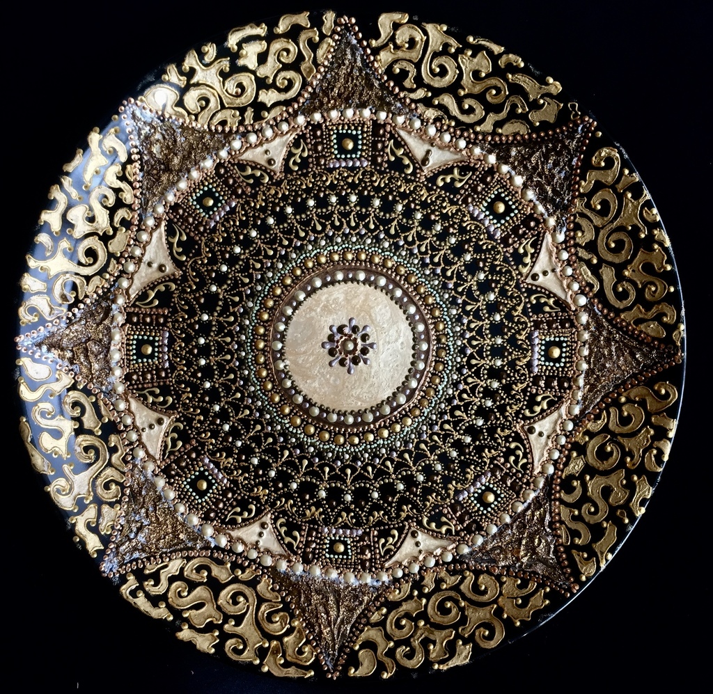 Тарелка декоративная Gold symphony