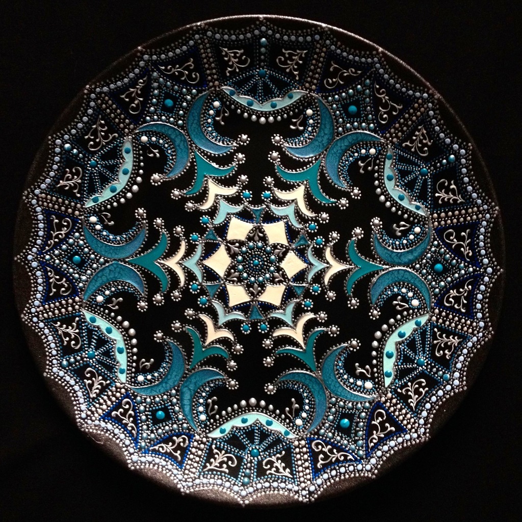 Тарелка декоративная Turquoise dream
