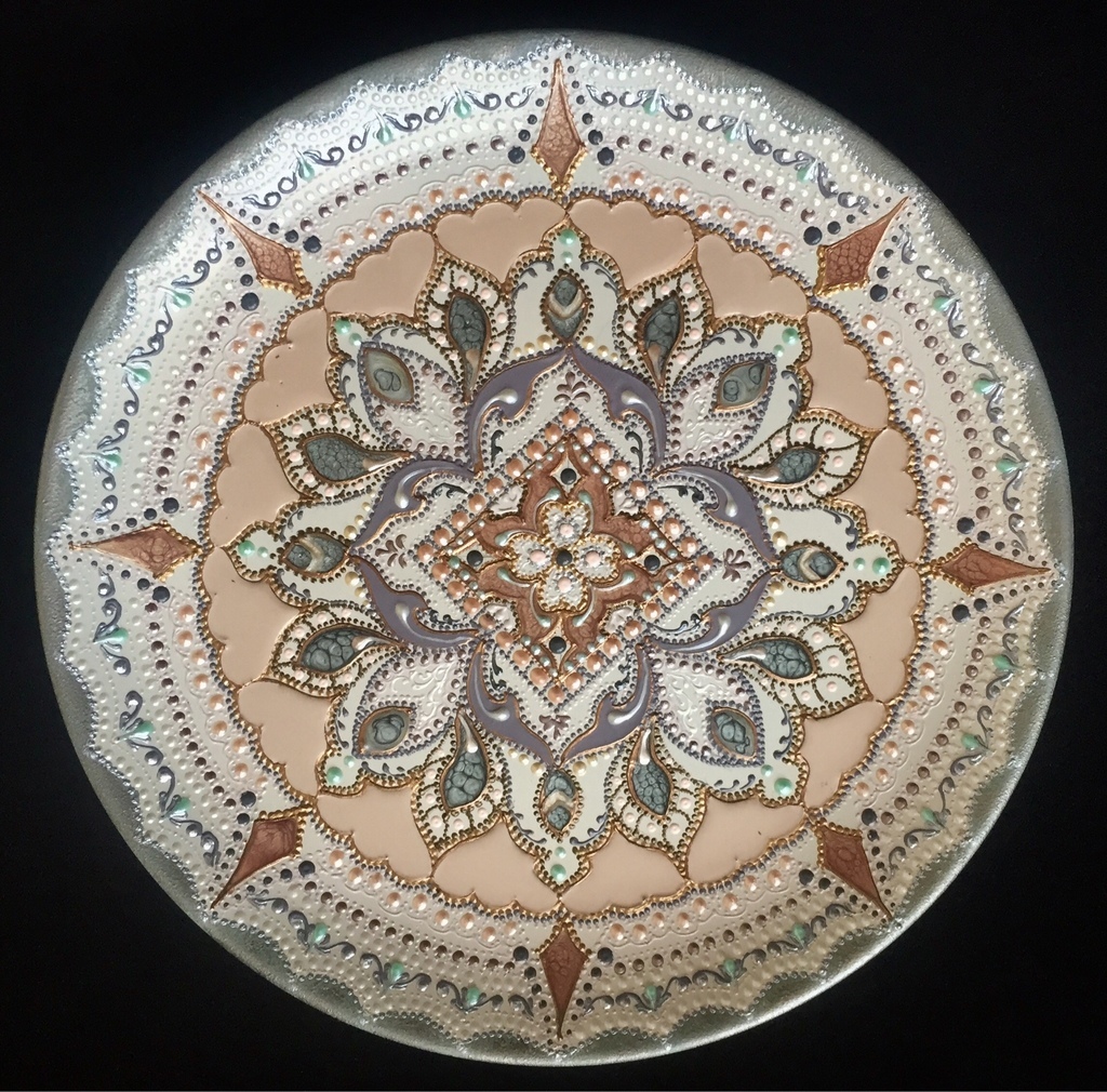 Тарелка декоративная Cream mousse