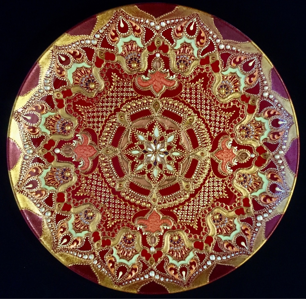 Тарелка декоративная Scarlet