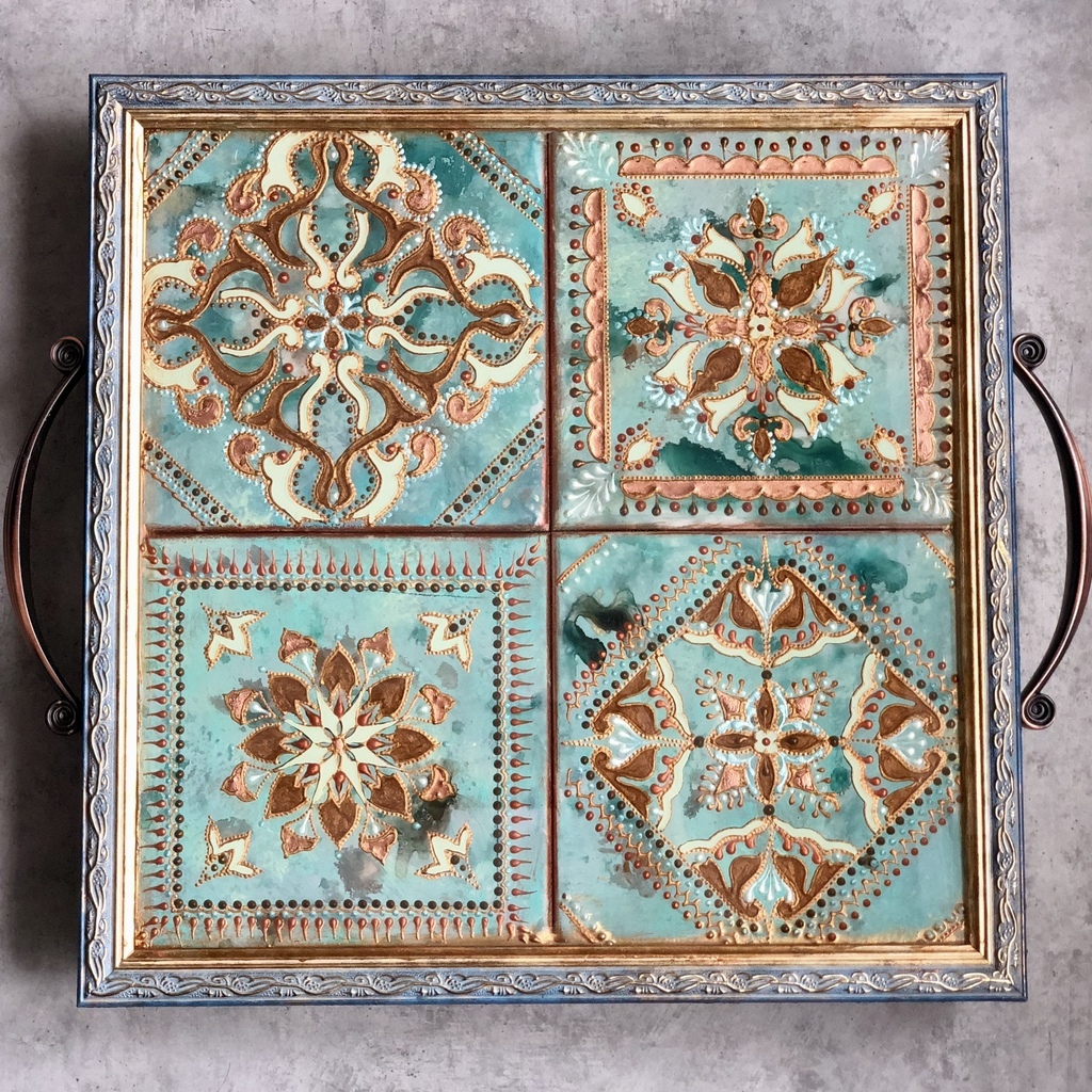 Поднос Diamond azure