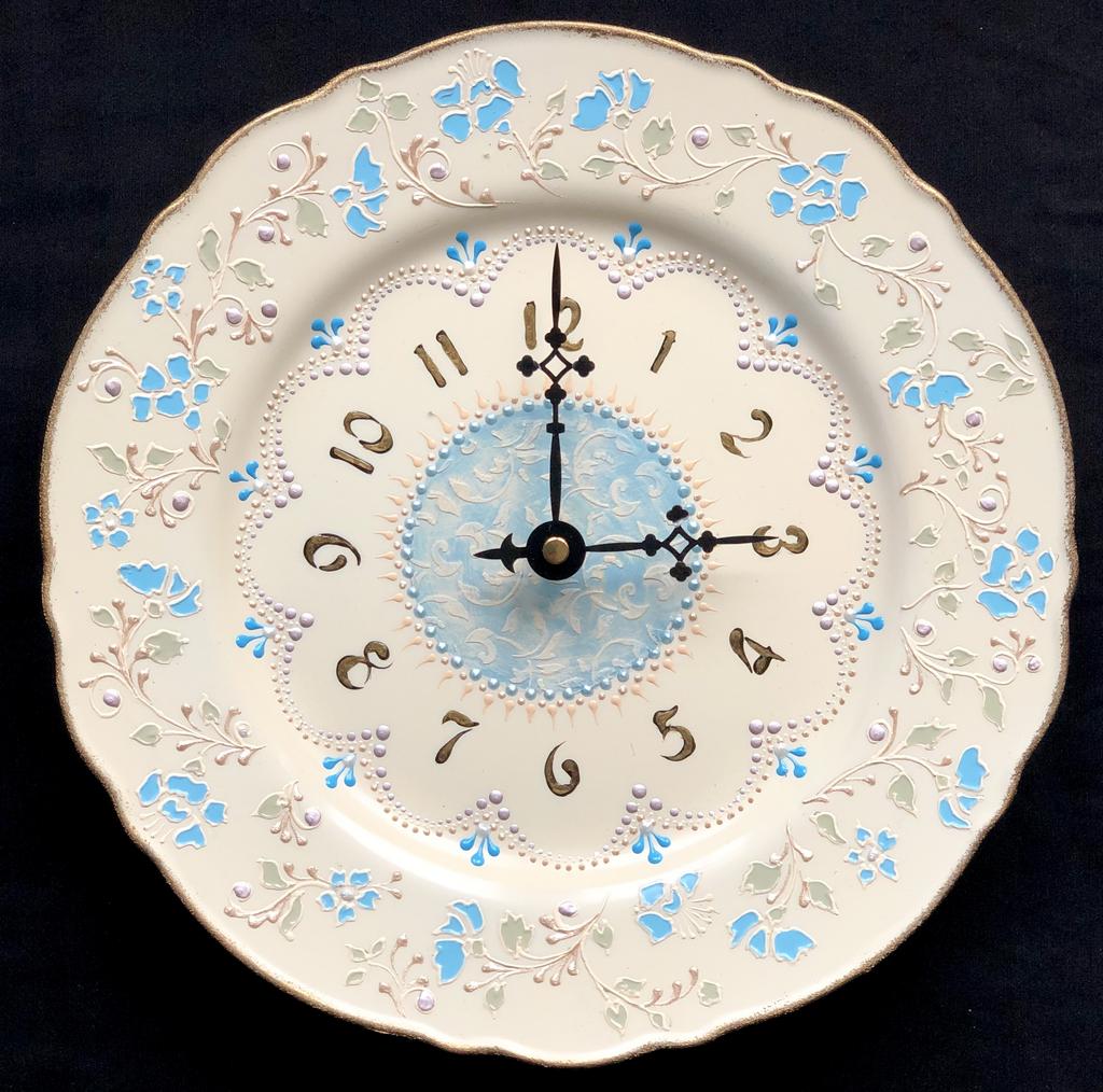 Часы настенные Blue linen