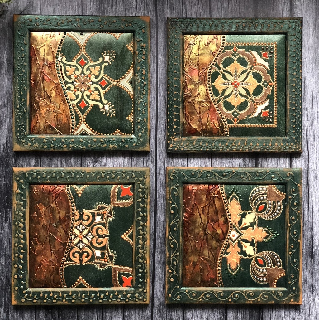 Панно настенное Fiery sunset in the forest