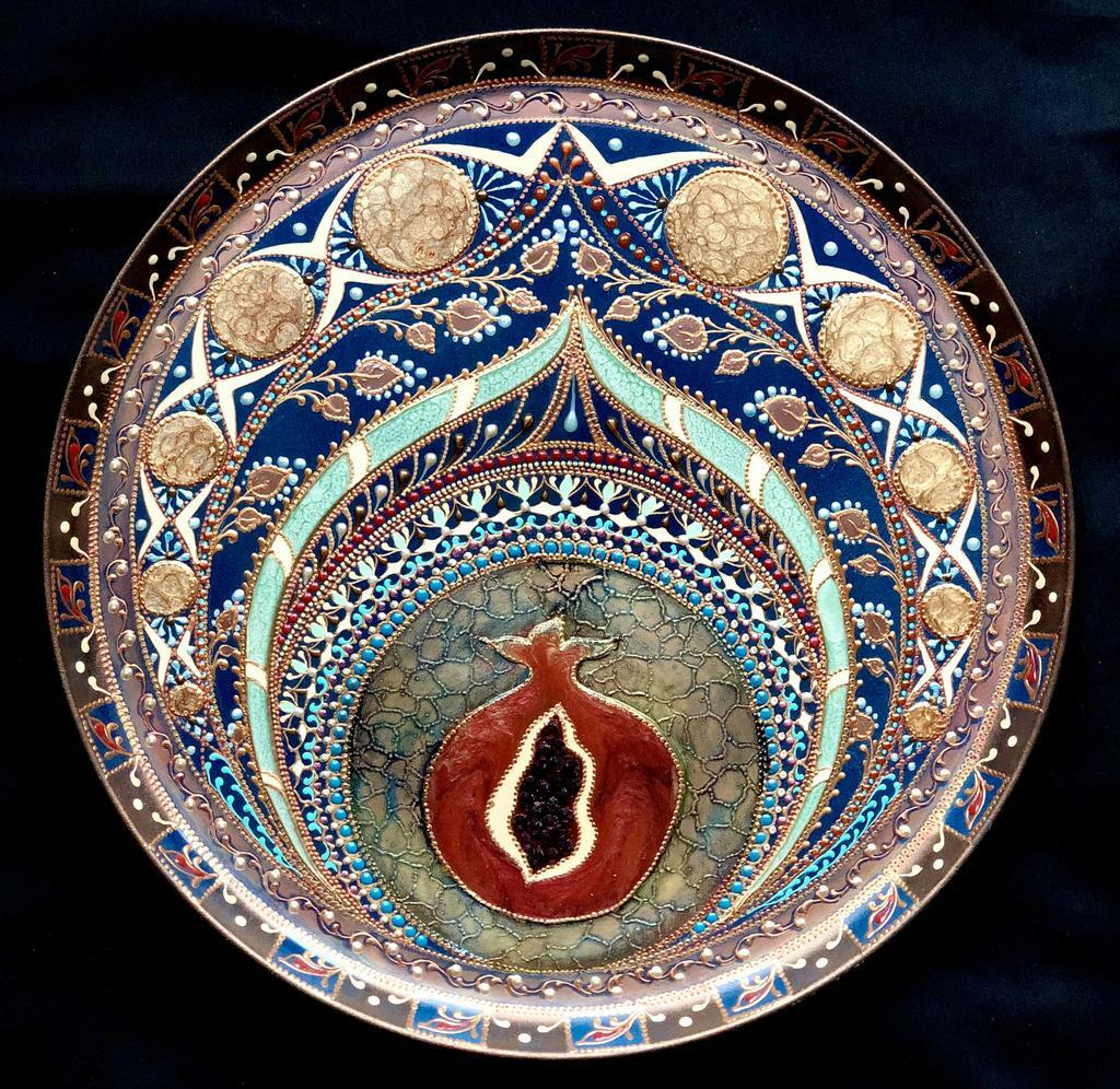 Тарелка декоративная Ruby shine