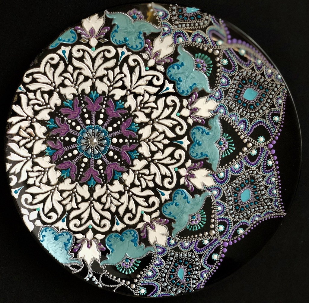 Тарелка декоративная Snow Mandala