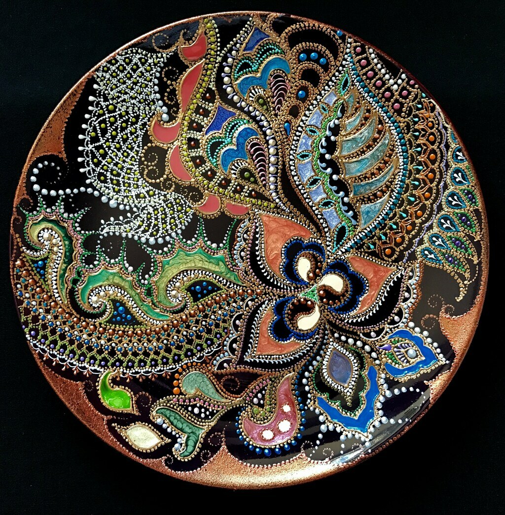 Тарелка декоративная Coral storm