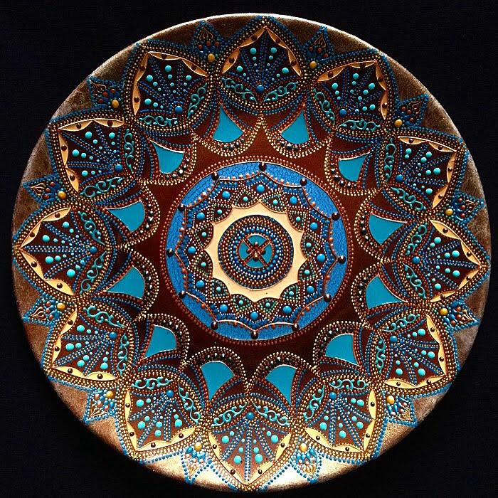 Тарелка декоративная Bronze sky