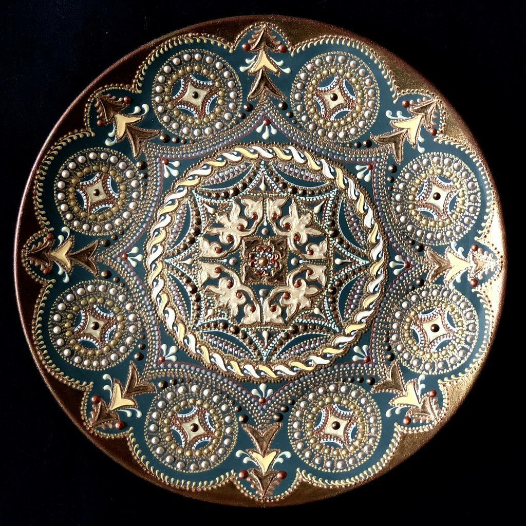 Тарелка декоративная Bronze element