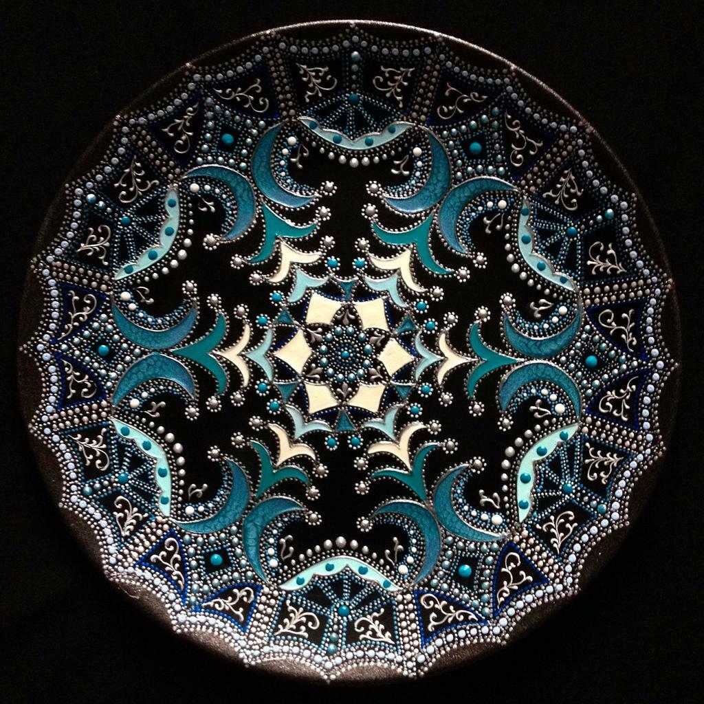 Тарелка декоративная Turquoise dream