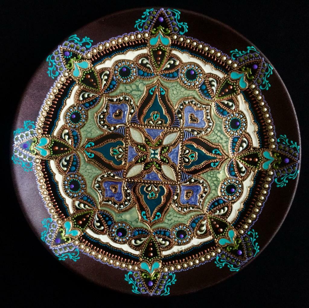 Тарелка декоративная Mysterious Orchid