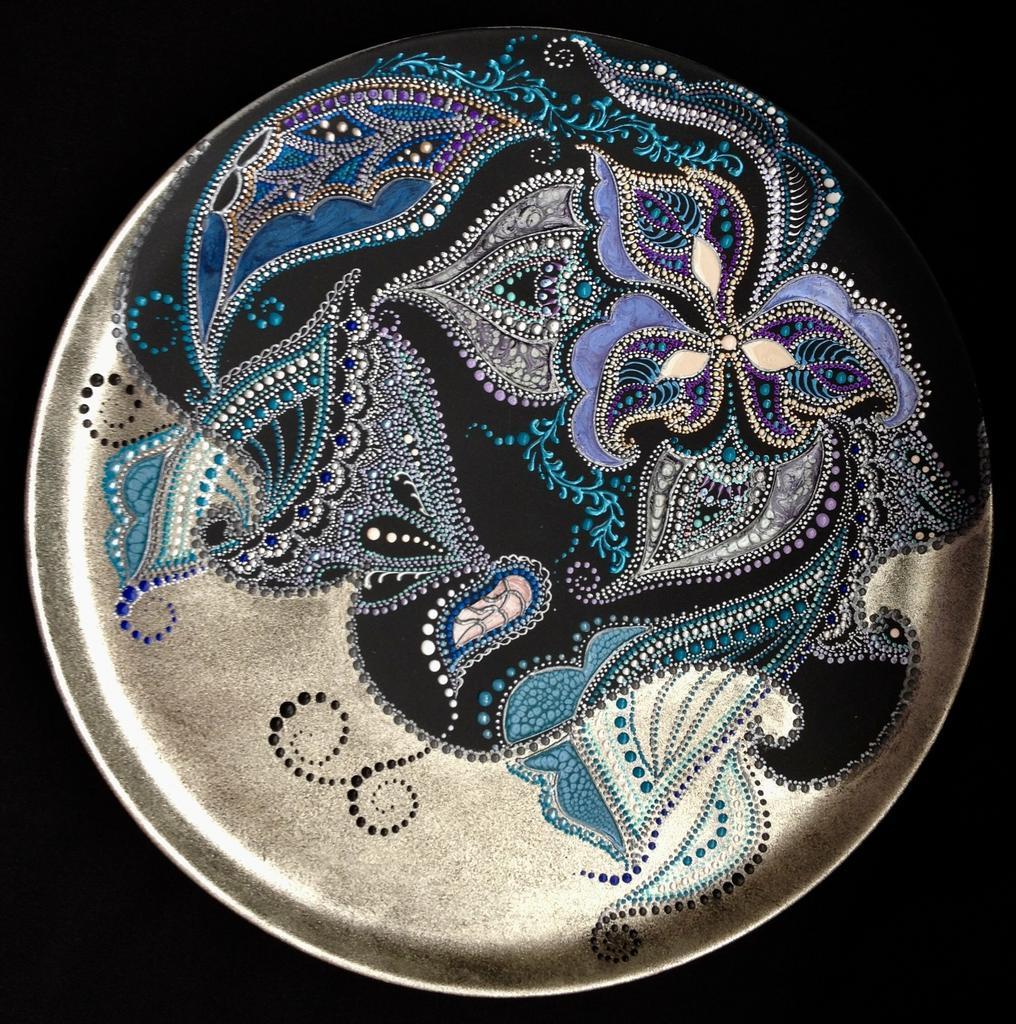 Тарелка декоративная Light platinum