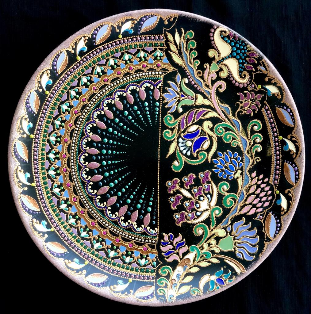 Тарелка декоративная Sun and flowers