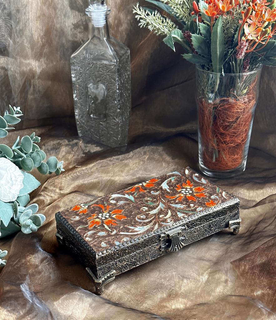 Шкатулка декоративная Оранжевая симфония