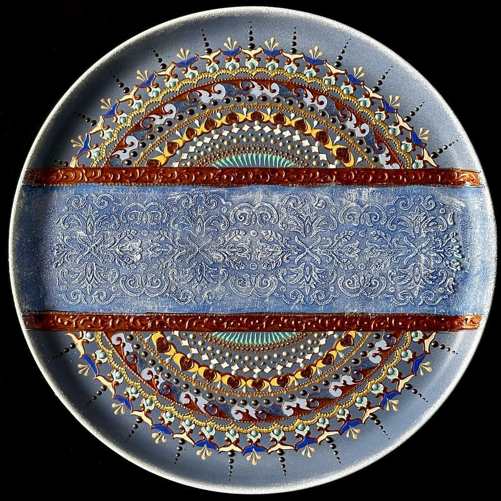 Тарелка декоративная "Зимнее солнце"