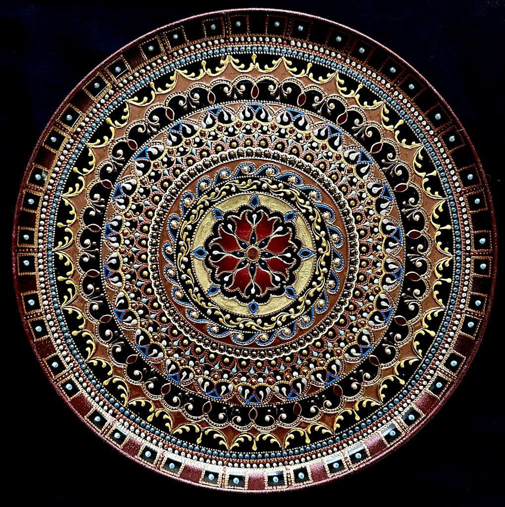 Тарелка декоративная Copper Rapsodya