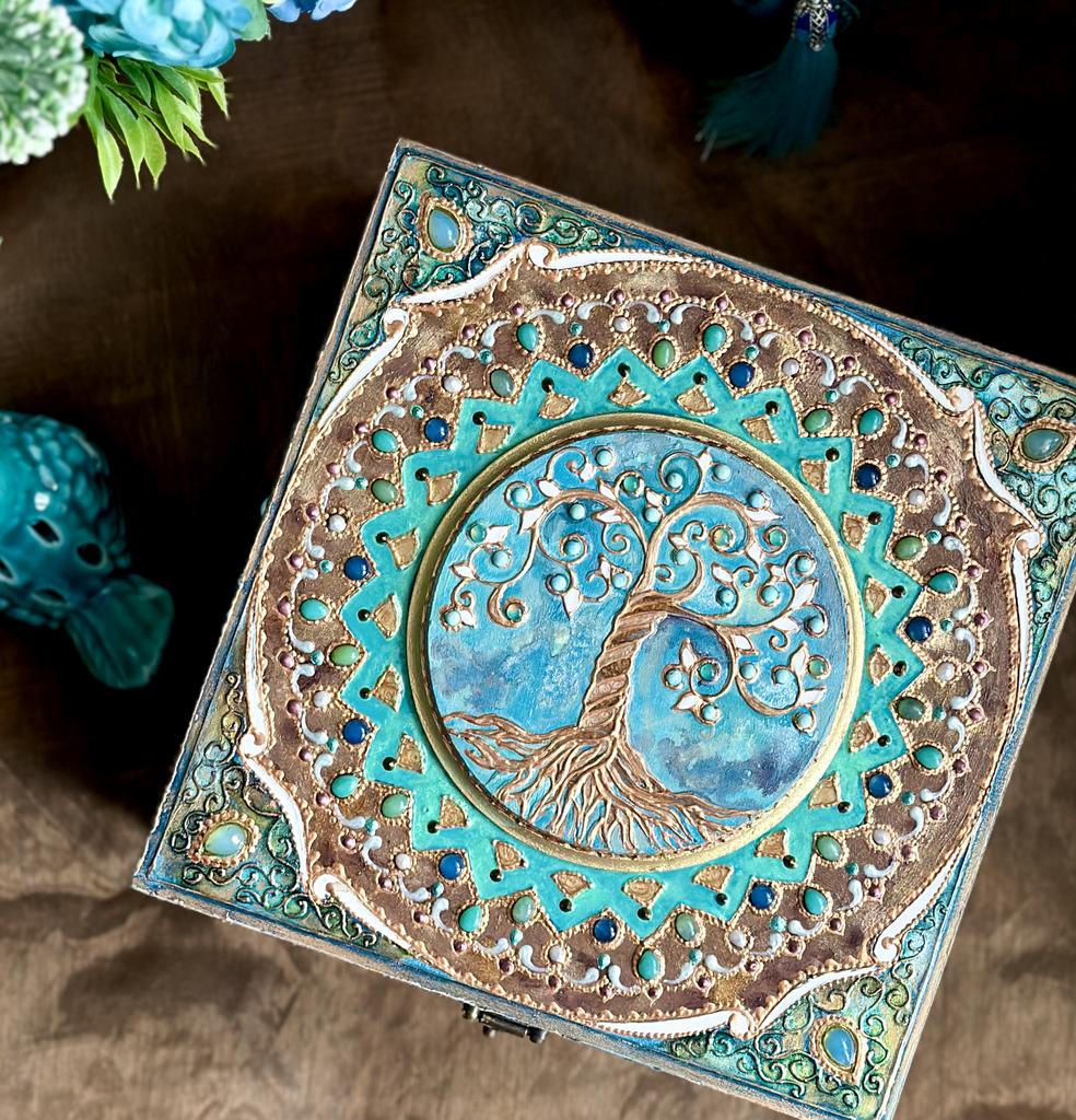 Шкатулка декоративная Магия камней