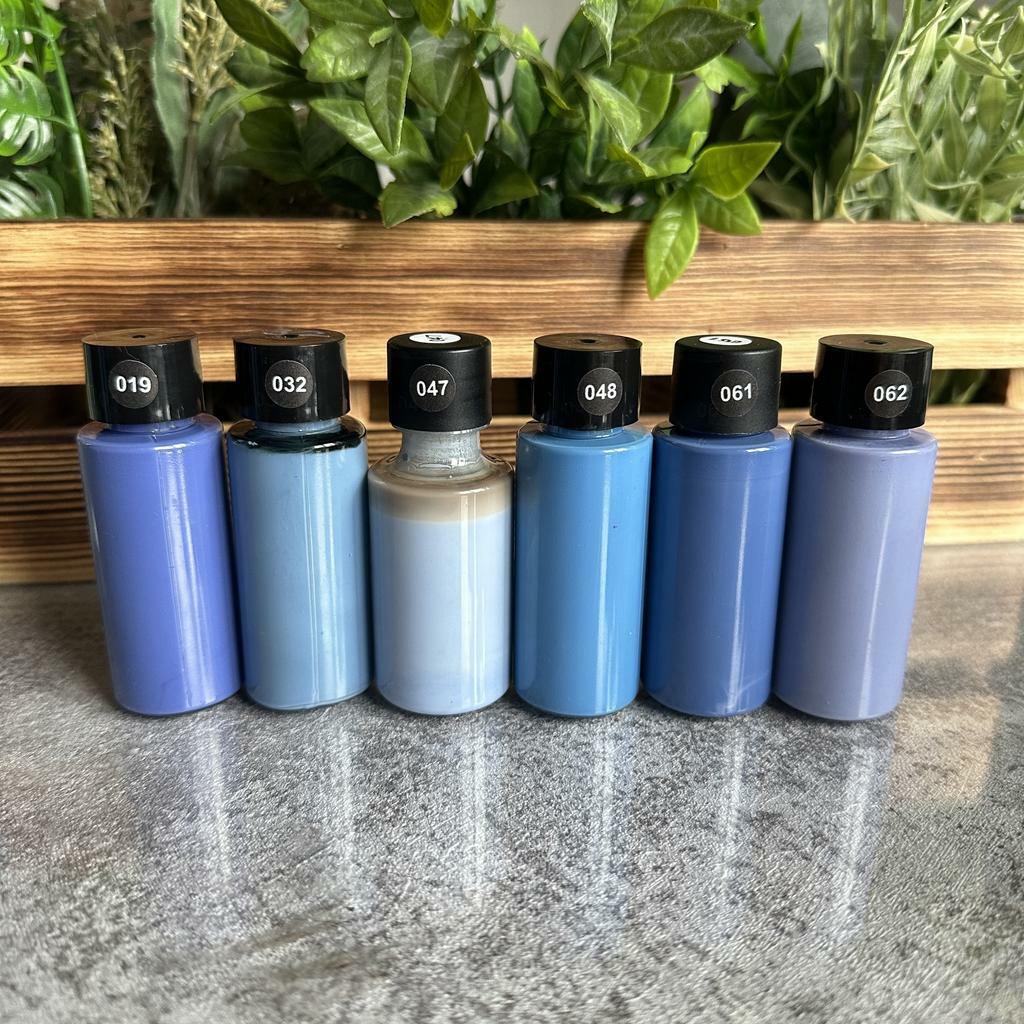 Краска лаковая Голубые оттенки