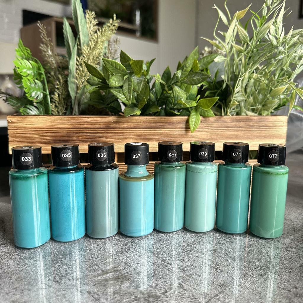 Краска лаковая Бирюзовые оттенки