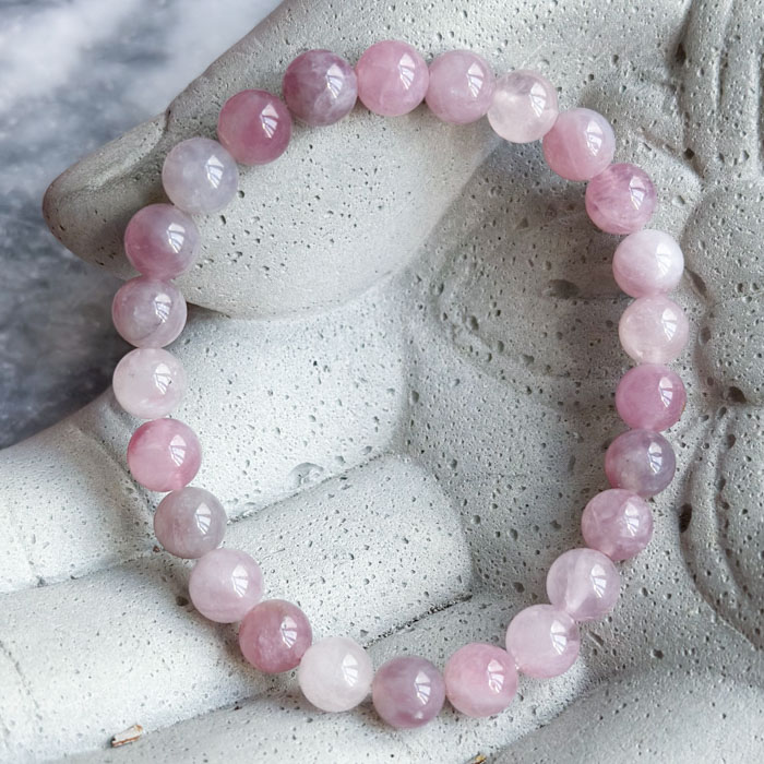 Браслет Лавандовый Розовый Кварц