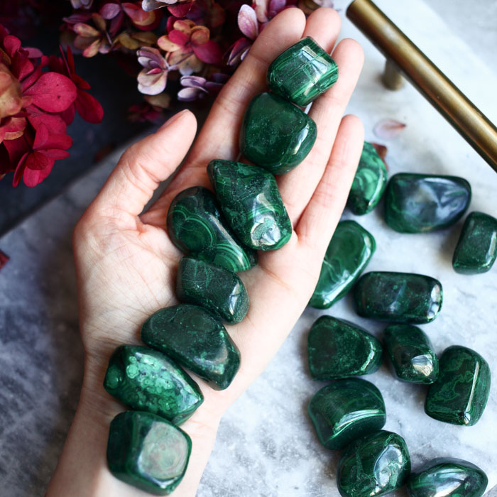 Галтовка малахита