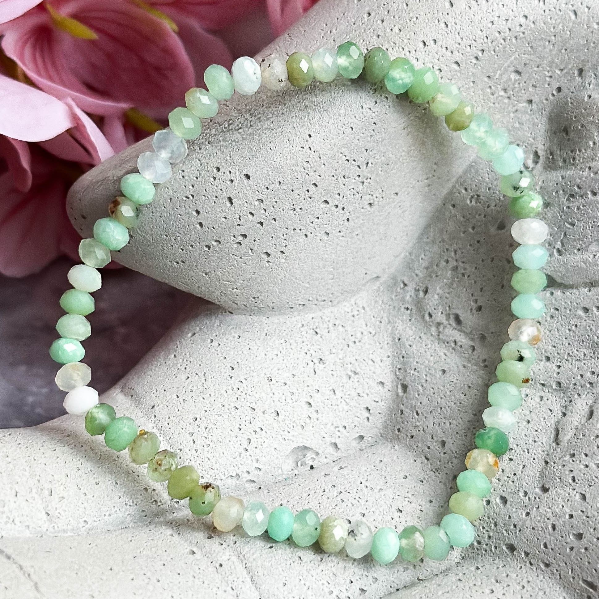 Браслет Ограненный Хризопраз