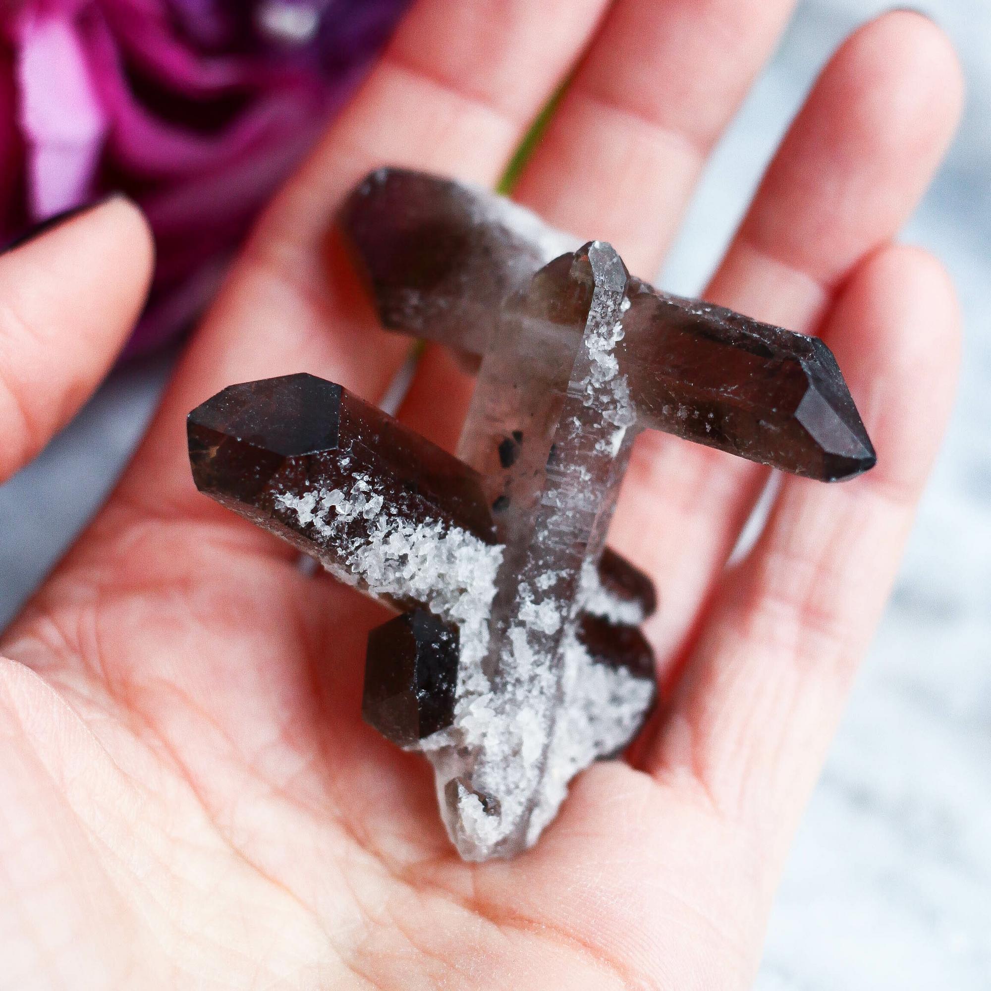 Друза раухтопаза (дымчатого кварца)