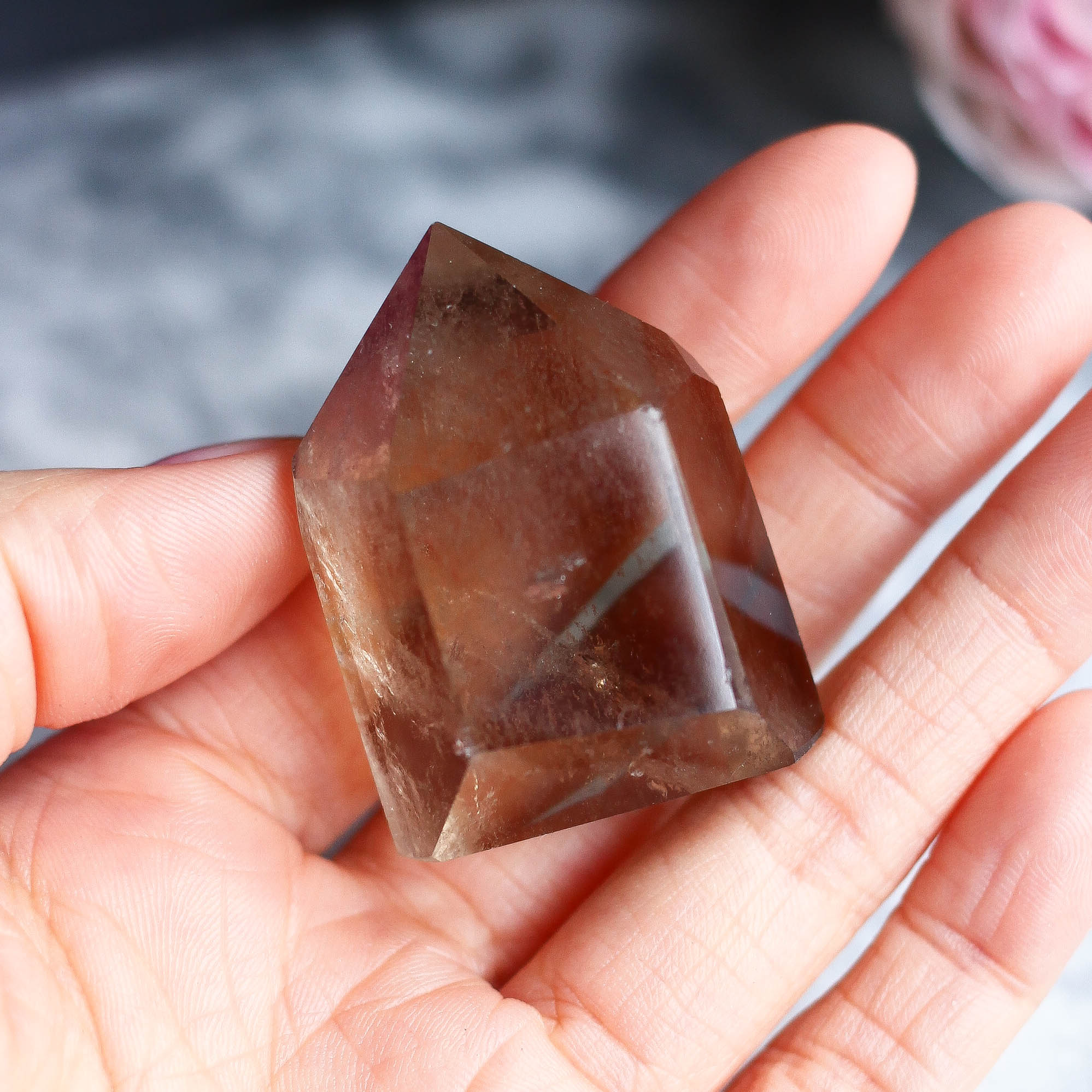 Кристалл-генератор из раухтопаза (дымчатого кварца)