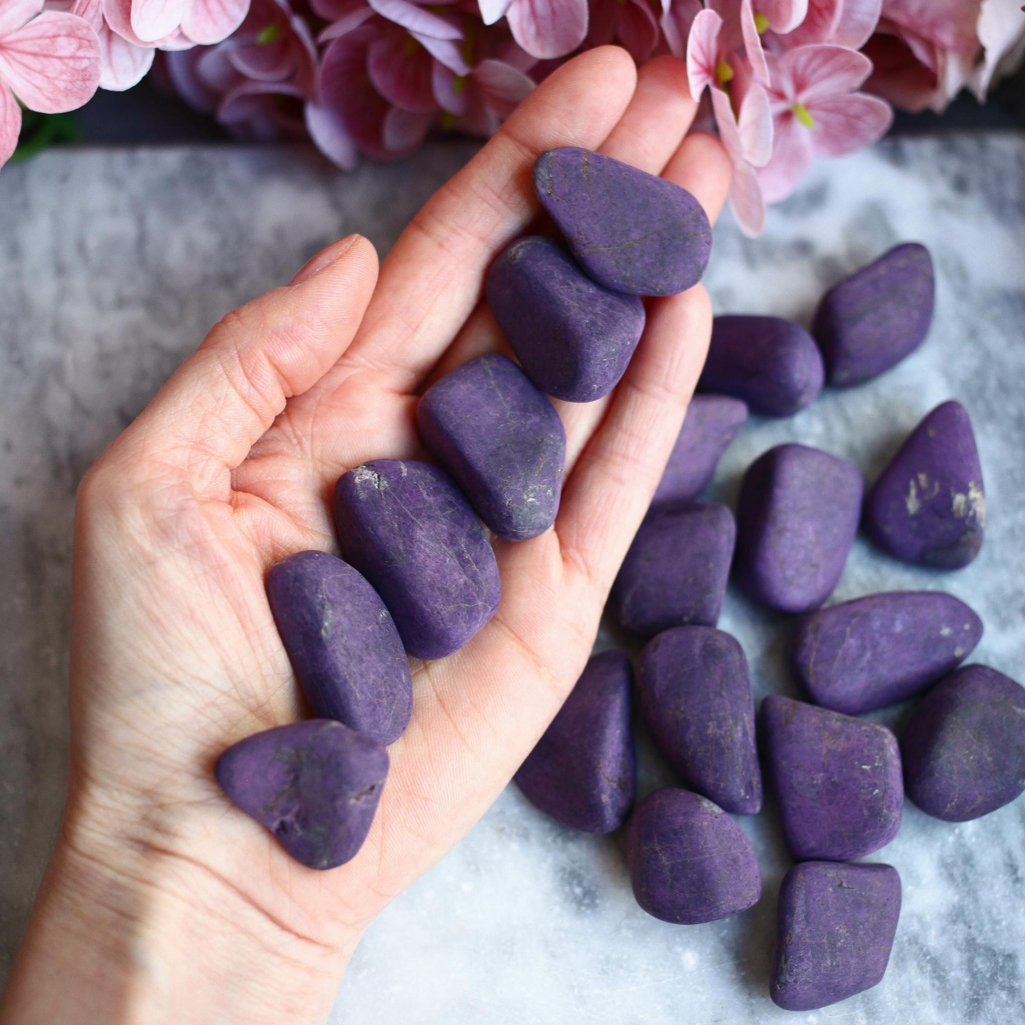 Галтовка пурпурита