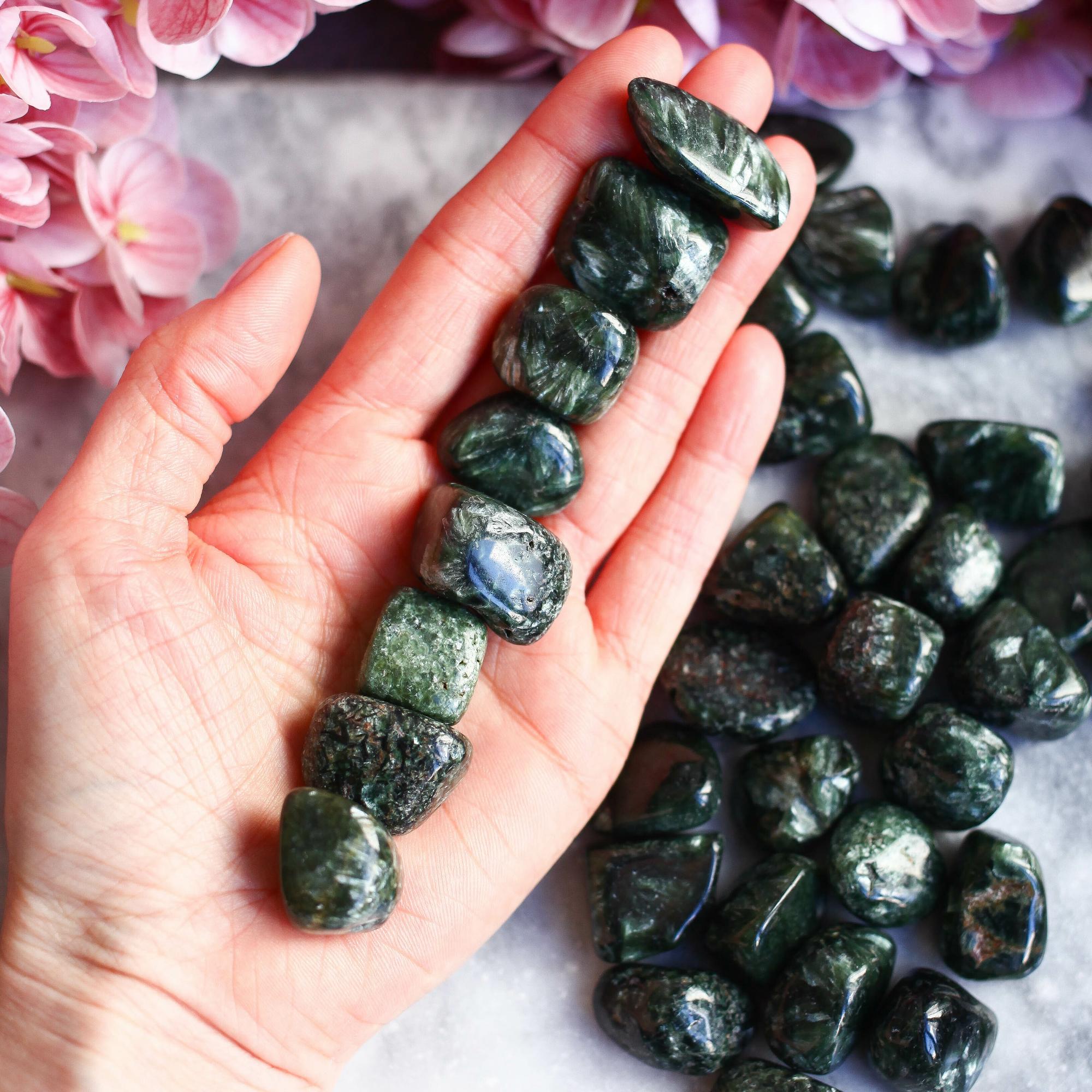 Галтовка серафинита