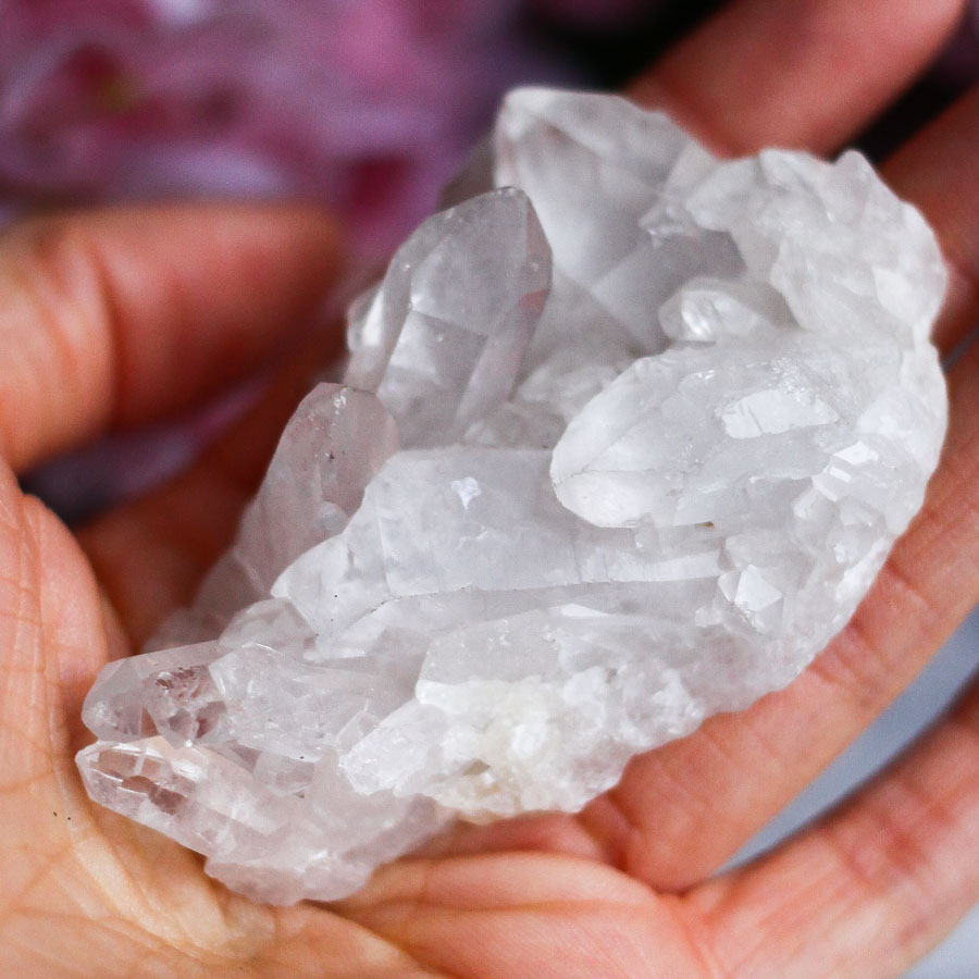 Сросток кристаллов горного хрусталя